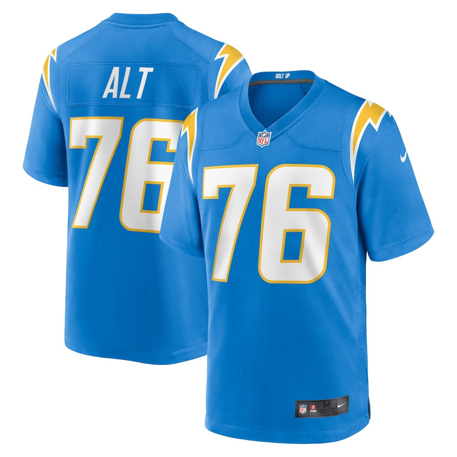 Joe Alt 76 Los Angeles Chargers Player Game Men Jersey - Powder Blue Js9808