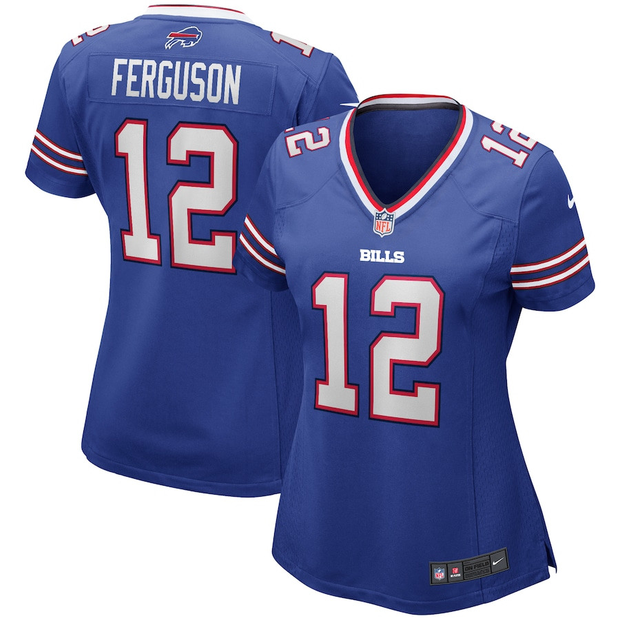 Joe Ferguson 12 Buffalo Bills Women Game Retired Jersey - Royal Js3709