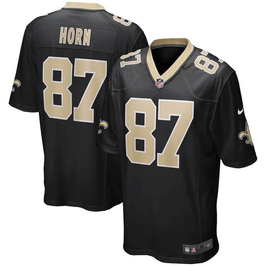 Joe Horn 87 New Orleans Saints Men Game Retired Jersey - Black Js6572