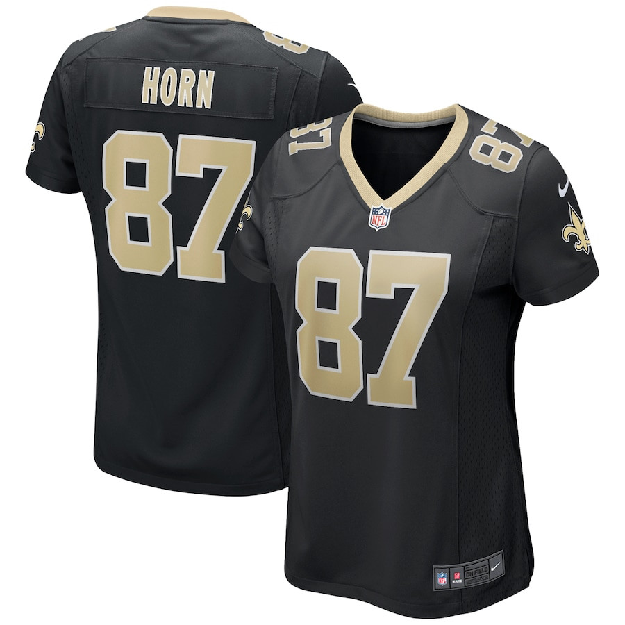 Joe Horn 87 New Orleans Saints Women Game Retired Jersey - Black Js2889