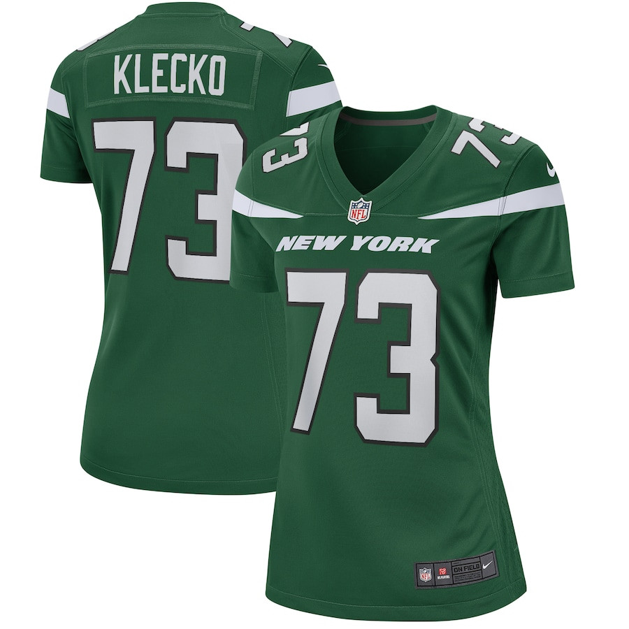Joe Klecko 73 New York Jets Women Game Retired Jersey - Gotham Green Js9724