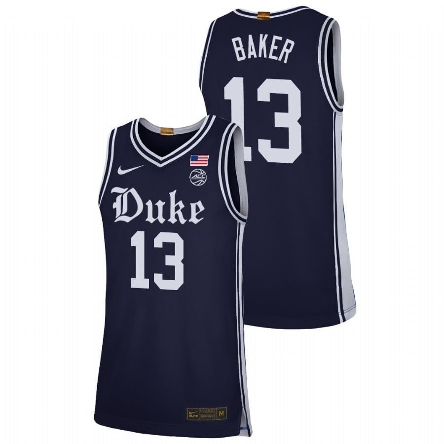 Joey Baker Duke Blue Devils Navy Alternate Brotherhood Jersey