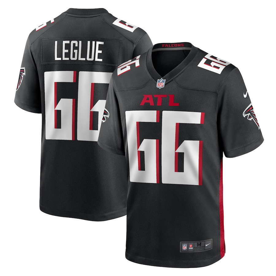 John Leglue 66 Atlanta Falcons Game Men Jersey - Black Js9457