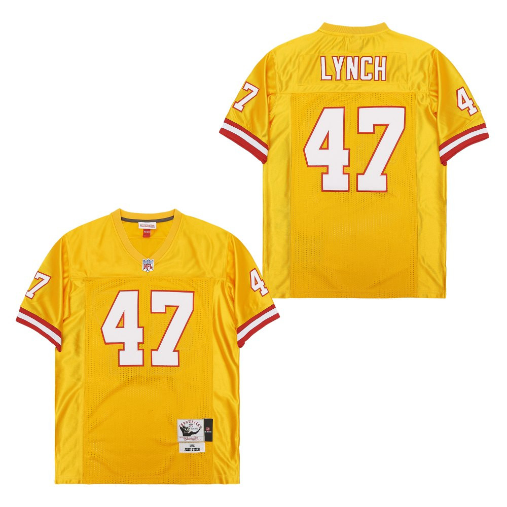 John Lynch 47 Tampa Bay Buccaneers Throwback Men Jersey - Yellow Js9145