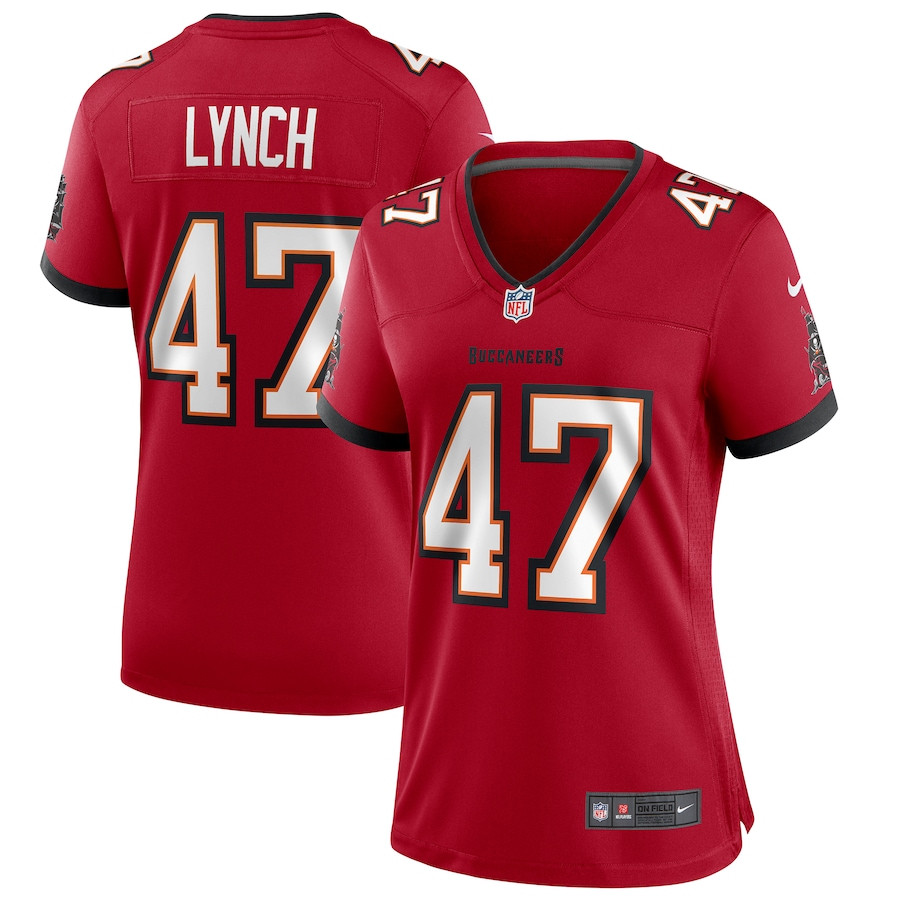 John Lynch 47 Tampa Bay Buccaneers Women Game Retired Jersey - Red Js7099