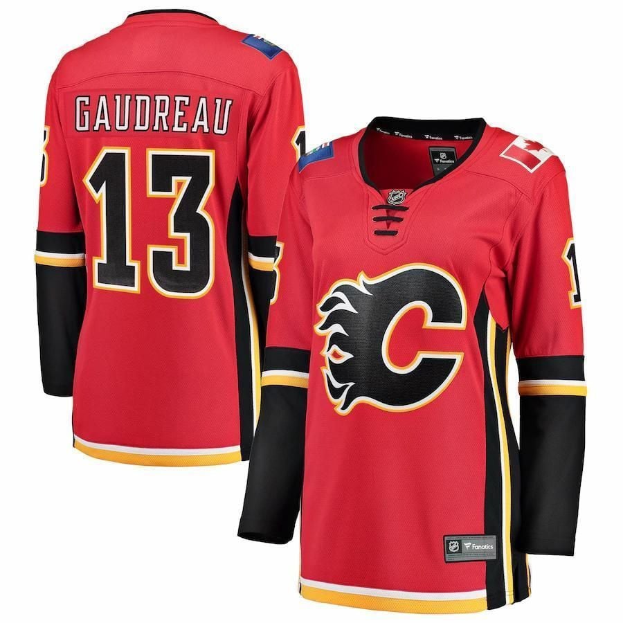 Johnny Gaudreau Calgary Flames Women's Home Breakaway Player Jersey - Red
