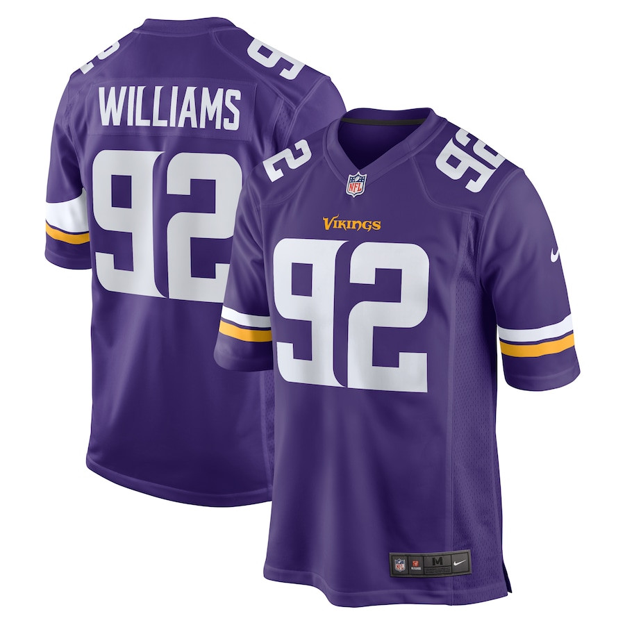 Jonah Williams 92 Minnesota Vikings Game Men Jersey - Purple Js6314