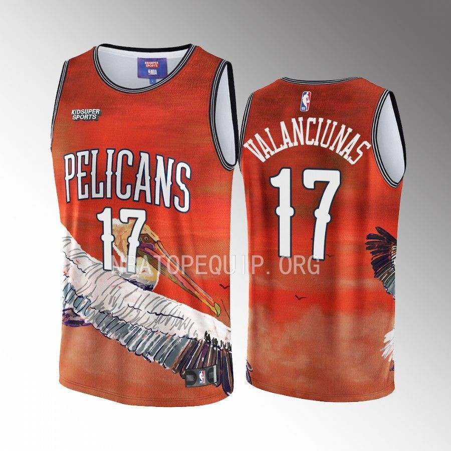 Jonas Valanciunas 17 New Orleans Pelicans Nba & Kidsuper Studios Unisex Hometown Jersey