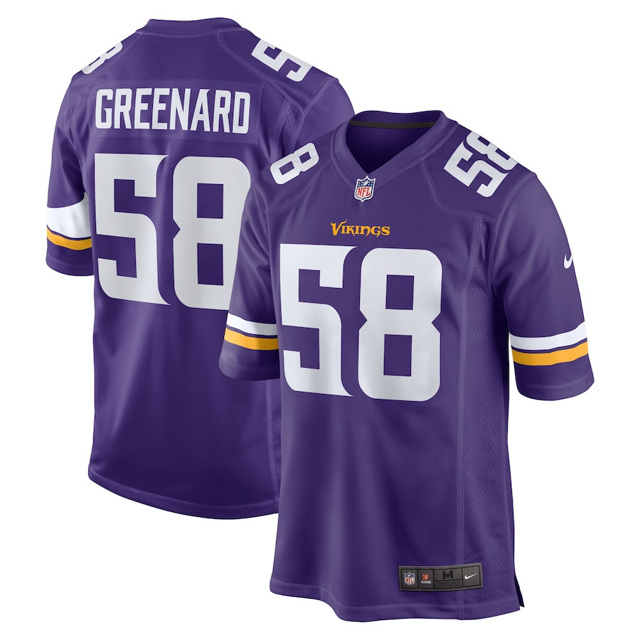 Jonathan Greenard 58 Minnesota Vikings Team Game Men Jersey - Purple Js2693
