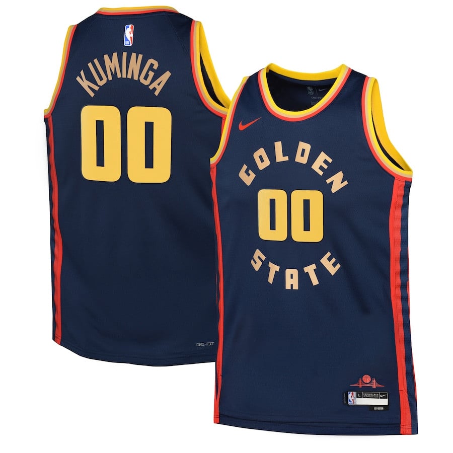 Jonathan Kuminga 00 Golden State Warriors 2024/25 Swingman Player Youth Jersey - City Edition - Navy