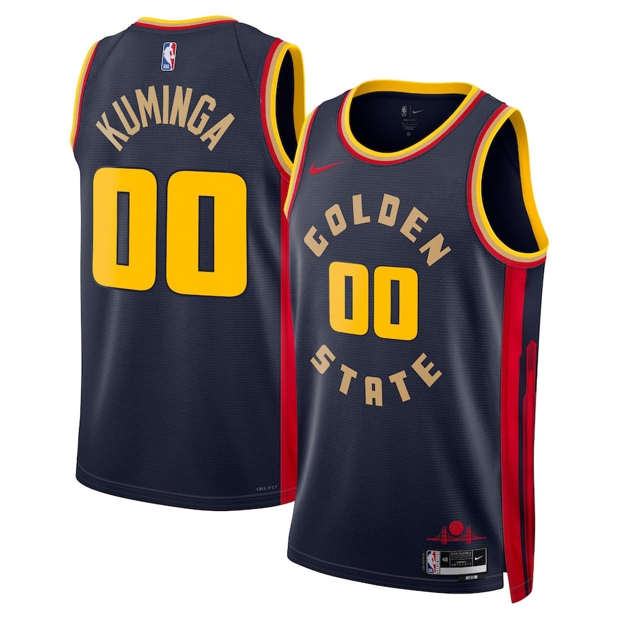 Jonathan Kuminga 00 Golden State Warriors Unisex 2024/25 Swingman Player Jersey - City Edition - Navy