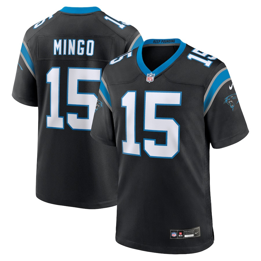 Jonathan Mingo 15 Carolina Panthers Game Men Jersey - Black Js2506