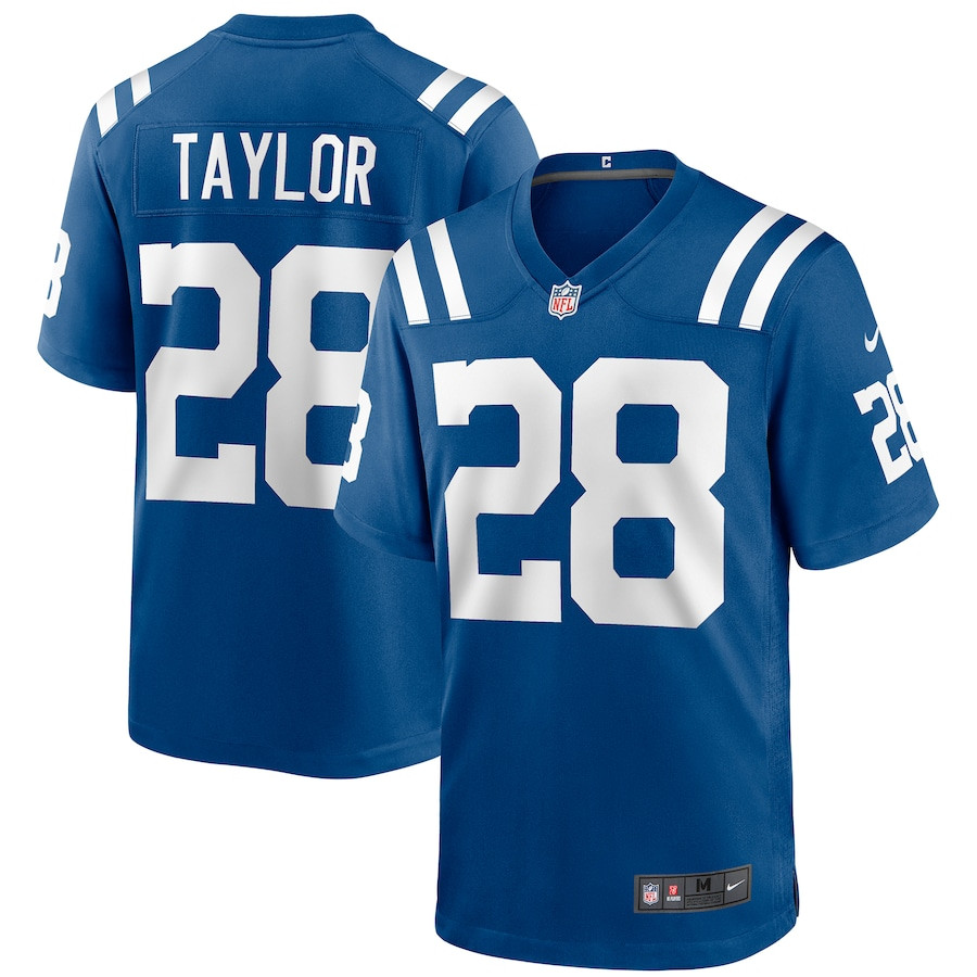 Jonathan Taylor 28 Indianapolis Colts Player Game Men Jersey - Royal Js6240