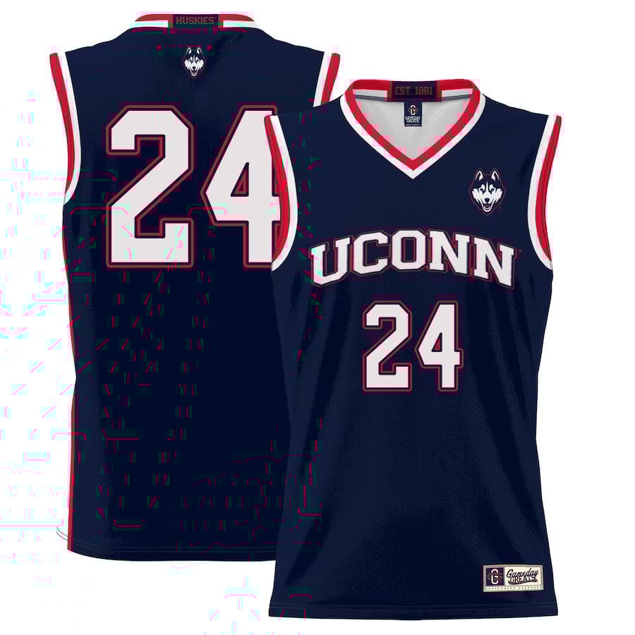 Jordan Hawkins 24 Uconn Huskies Basketball Men Jersey - Navy