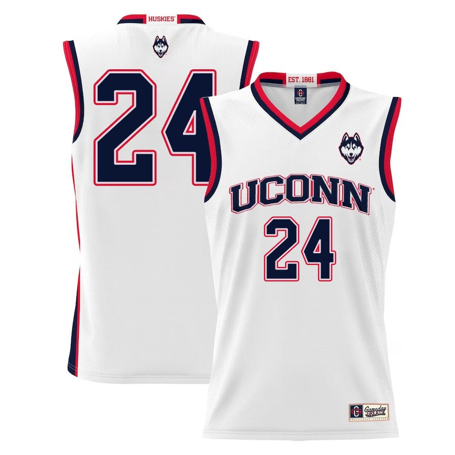 Jordan Hawkins 24 Uconn Huskies Basketball Men Jersey - White