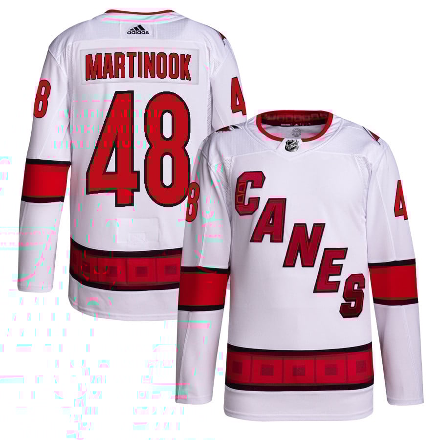 Jordan Martinook 48 Carolina Hurricanes Away Primegreen Jersey - Men, White