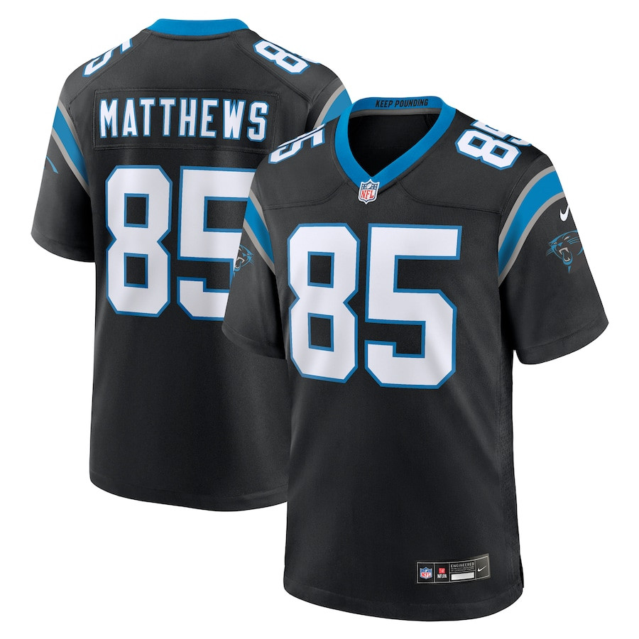 Jordan Matthews 85 Carolina Panthers Game Men Jersey - Black Js9209