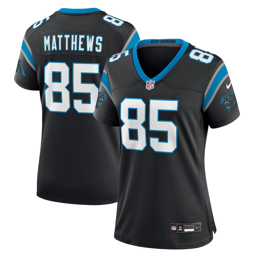 Jordan Matthews 85 Carolina Panthers Game Women Jersey - Black Js6847