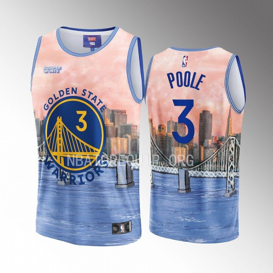 Jordan Poole 3 Golden State Warriors Nba & Kidsuper Studios Unisex Hometown Jersey