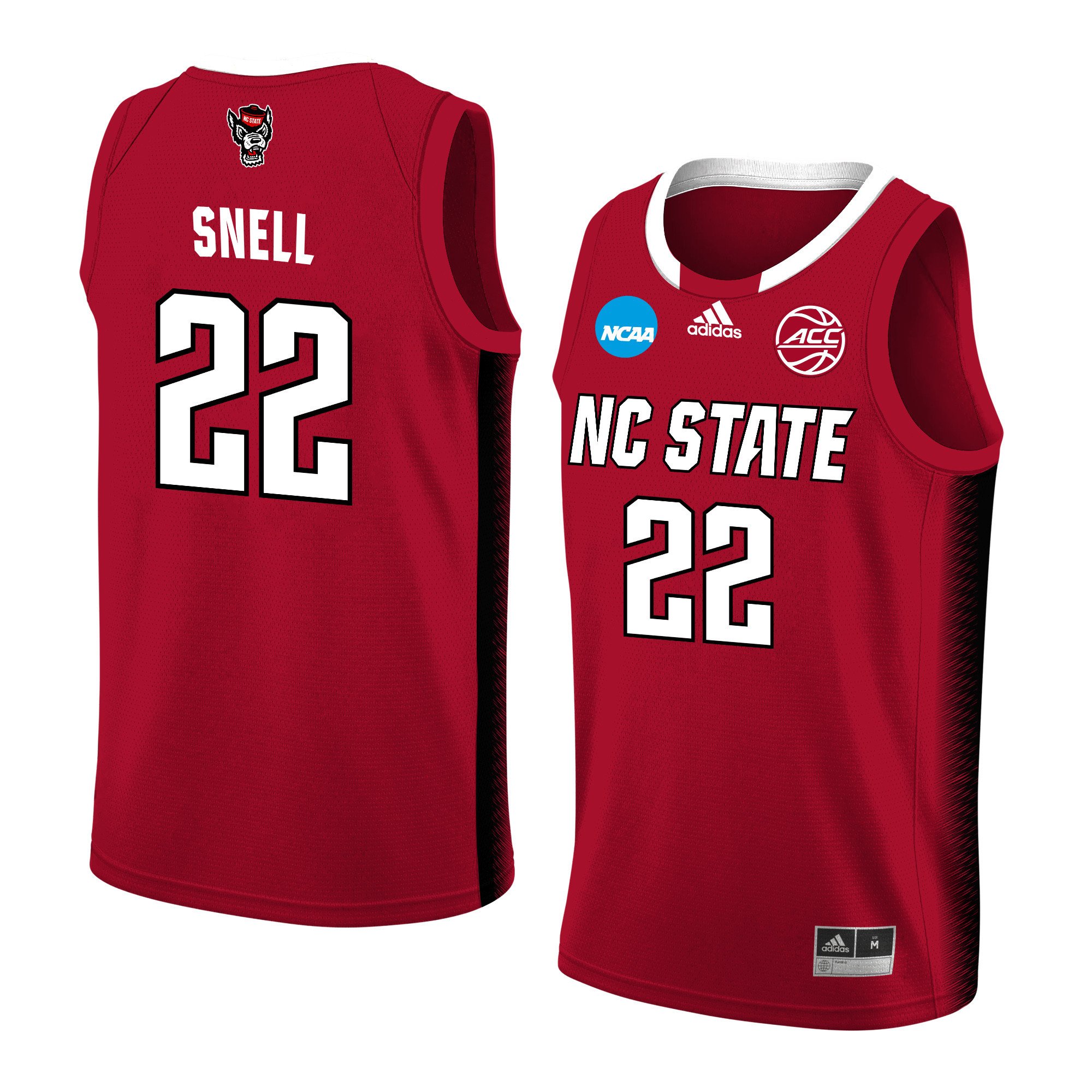 Jordan Snell 22 Nc State Wolfpack 2024 Men's Basketball Jersey - Red, Unisex Jersey