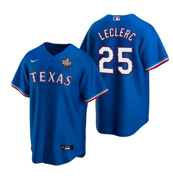 Jos? Leclerc 25 Texas Rangers 2023 World Series Stitched Baseball Jersey - Royal