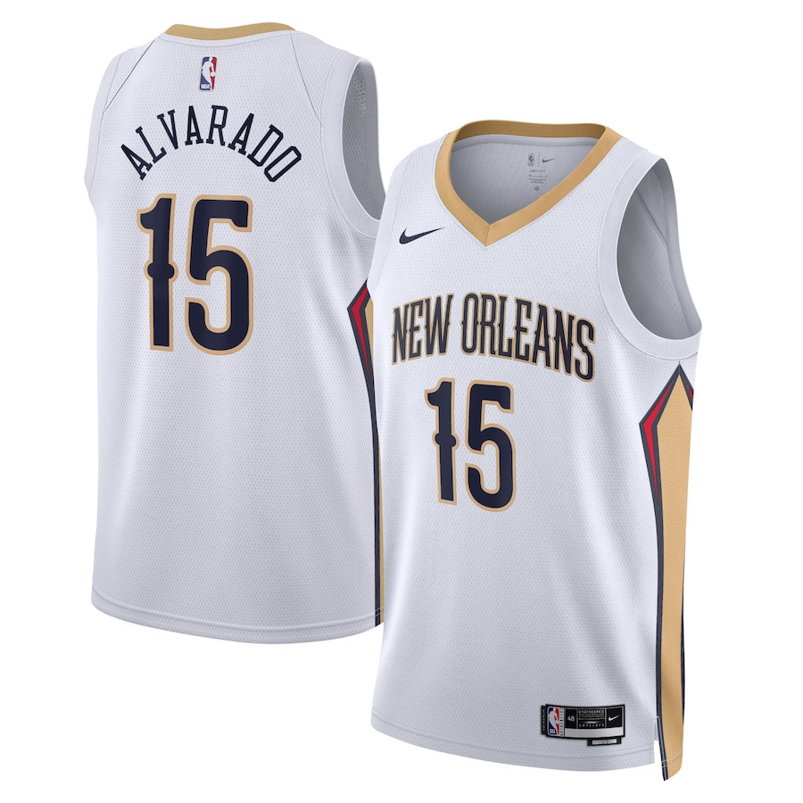 Jose Alvarado 15 New Orleans Pelicans Unisex Swingman Jersey - Association Edition - White