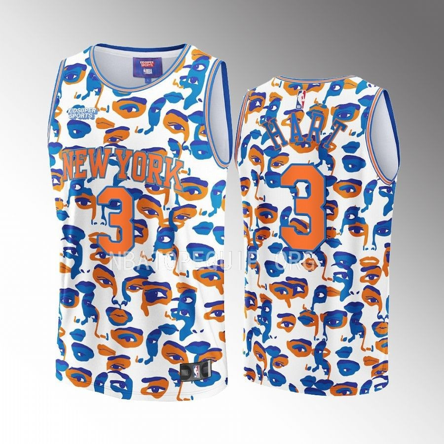 Josh Hart 3 New York Knicks Nba & Kidsuper Studios Unisex Hometown Jersey