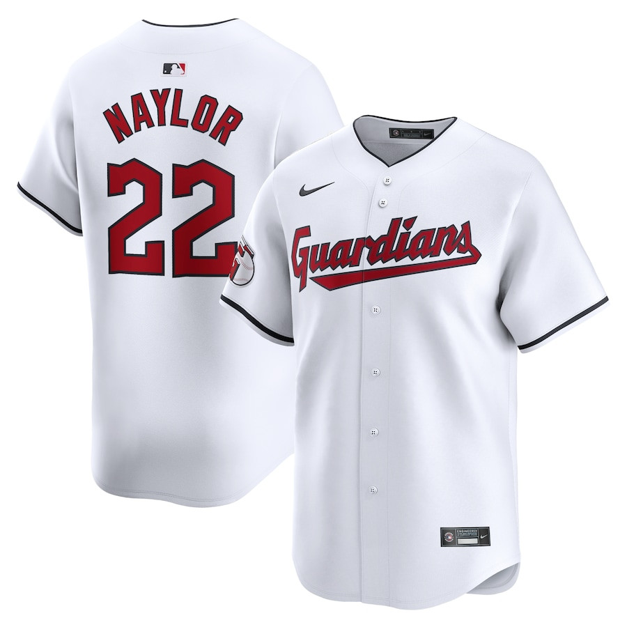 Josh Naylor 22 Cleveland Guardians Home Limited Men Jersey - White