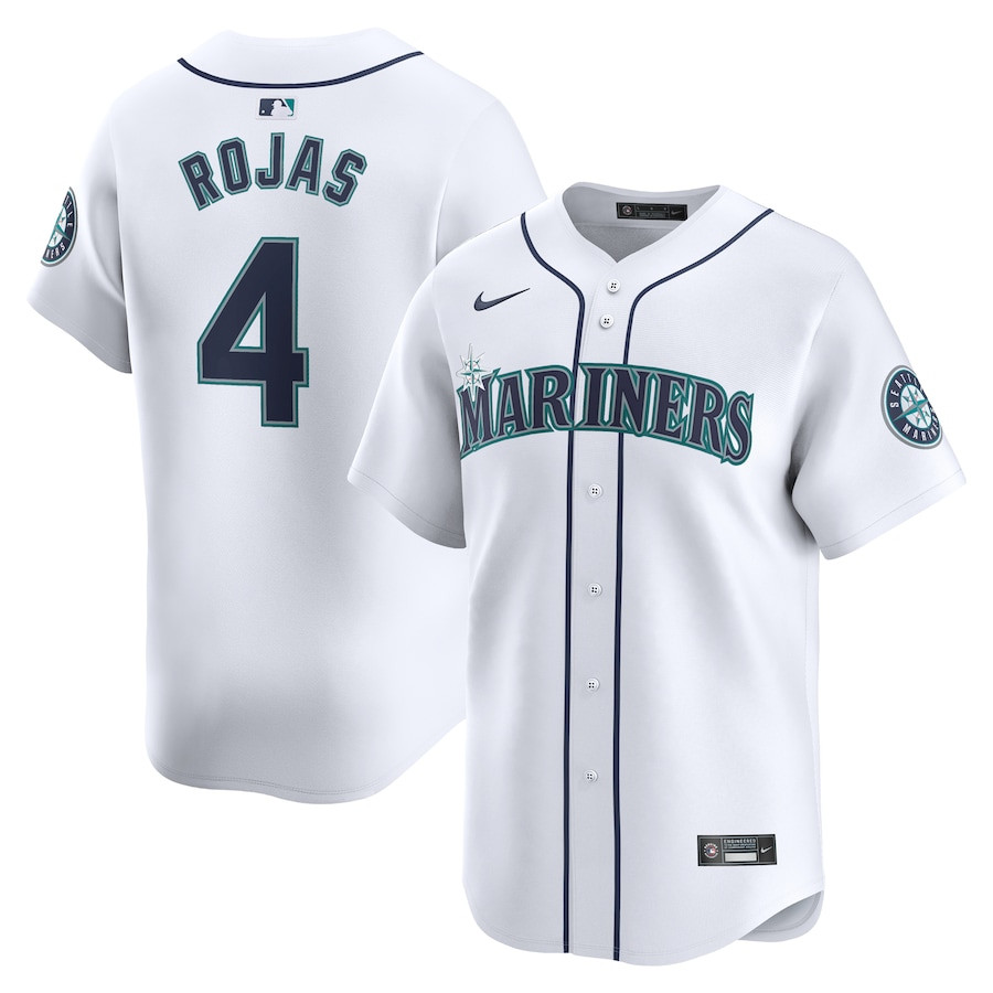 Josh Rojas 4 Seattle Mariners Home Limited Player Men Jersey - White