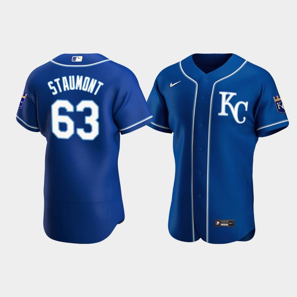 Josh Staumont 63 Kansas City Royals Royal Alternate Jersey
