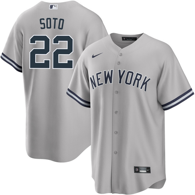 Juan Soto 22 New York Yankees Road Men Jersey ??gray