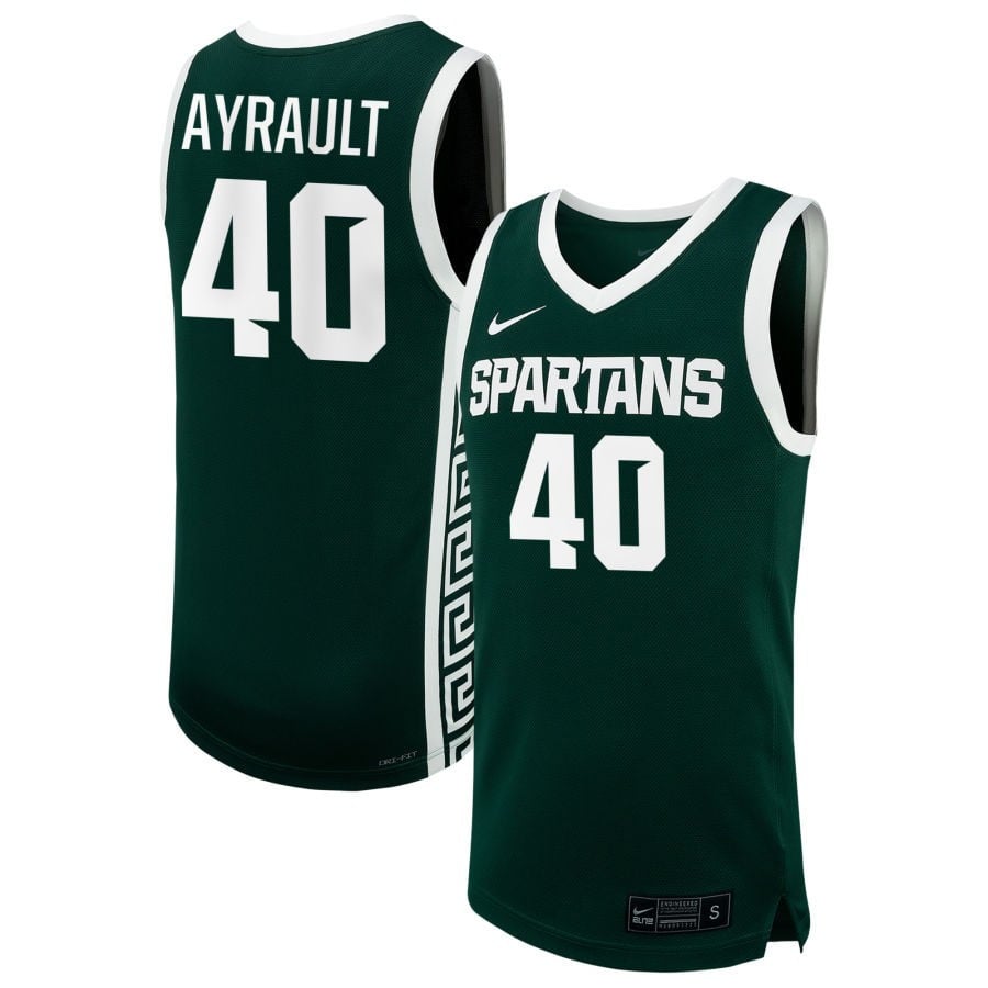 Julia Ayrault 40 Michigan State Spartans Unisex Nil Women's Basketball Jersey - Green