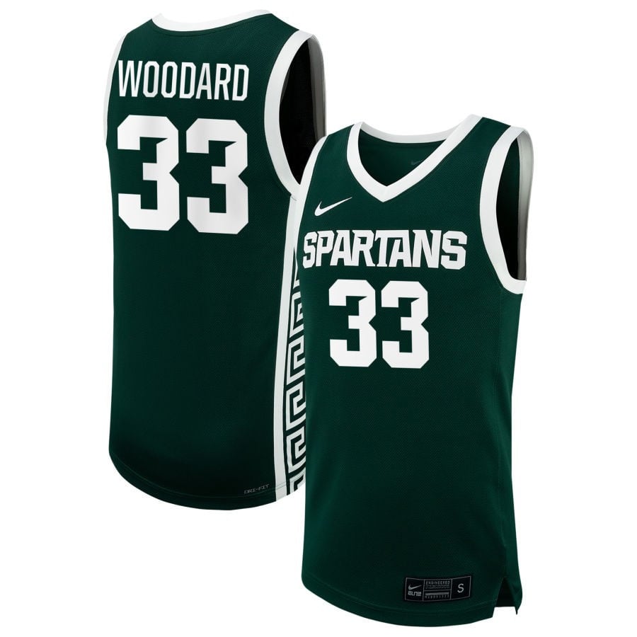 Juliann Woodard 33 Michigan State Spartans Unisex Nil Women's Basketball Jersey - Green
