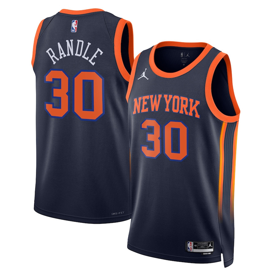 Julius Randle 30 Milwaukee Bucks Unisex Swingman Jersey - Statement Edition - Navy
