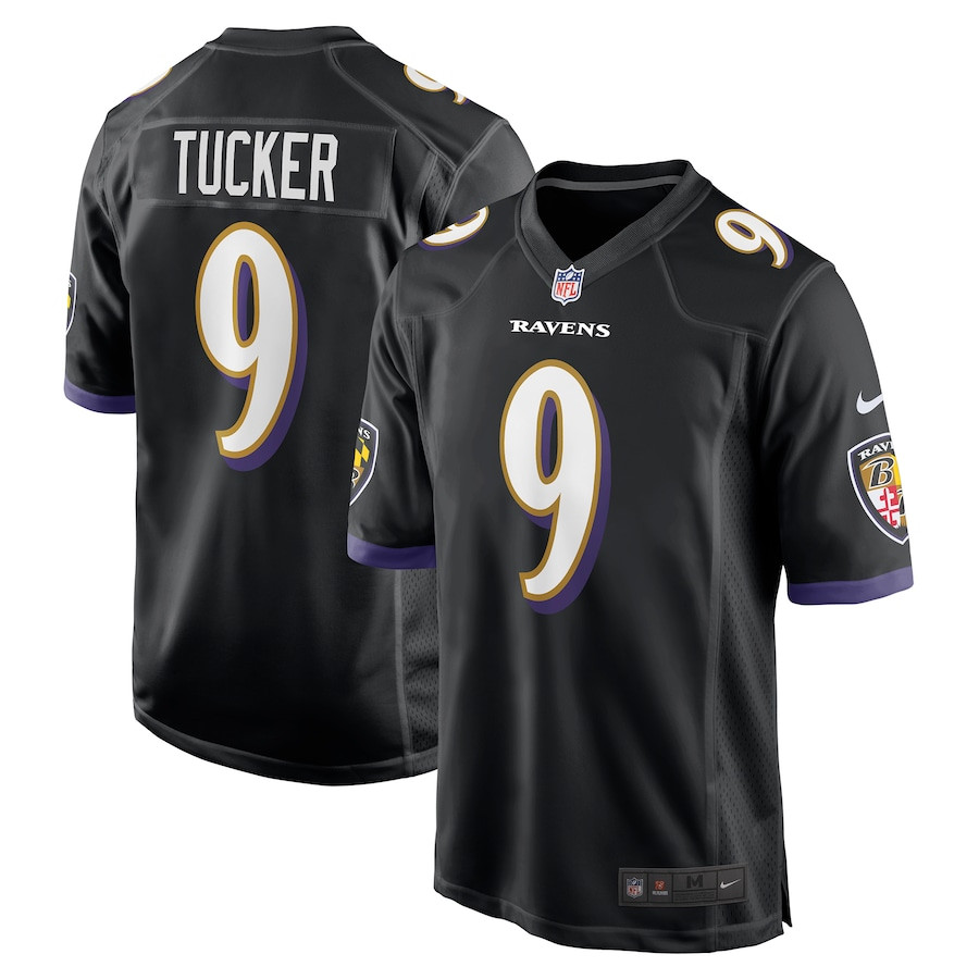 Justin Tucker 9 Baltimore Ravens Men Game Jersey - Black Js2809