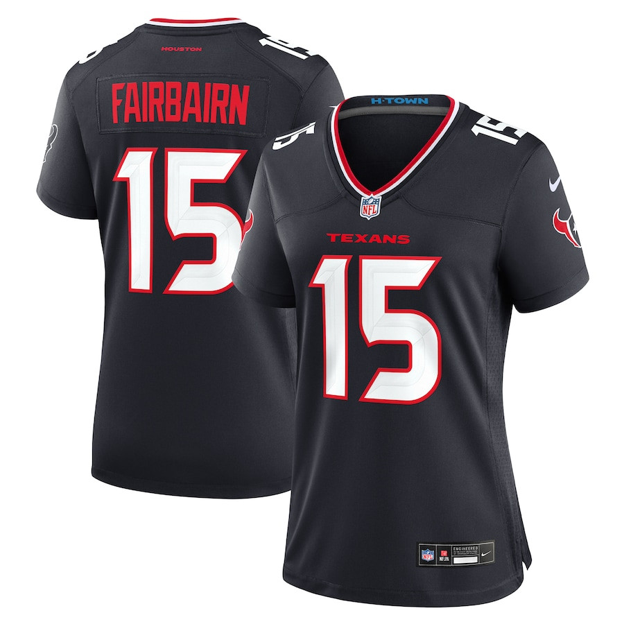 Ka'imi Fairbairn 15 Houston Texans Women's Team Game Jersey - Navy Js8908