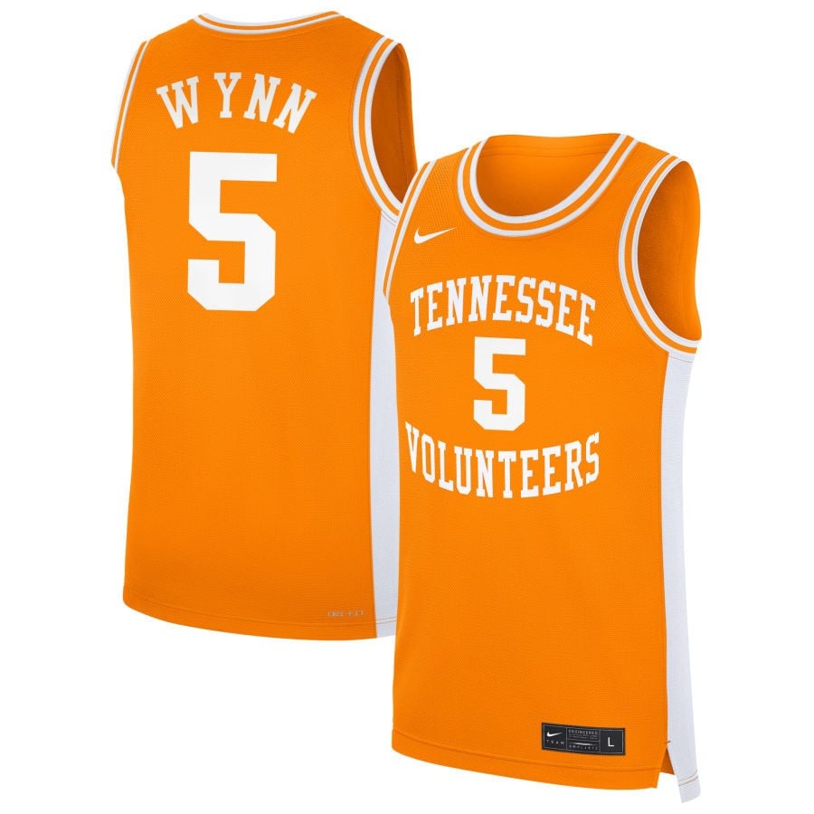 Kaiya Wynn 5 Tennessee Volunteers Unisex Women's Basketball Nil Jersey - Orange