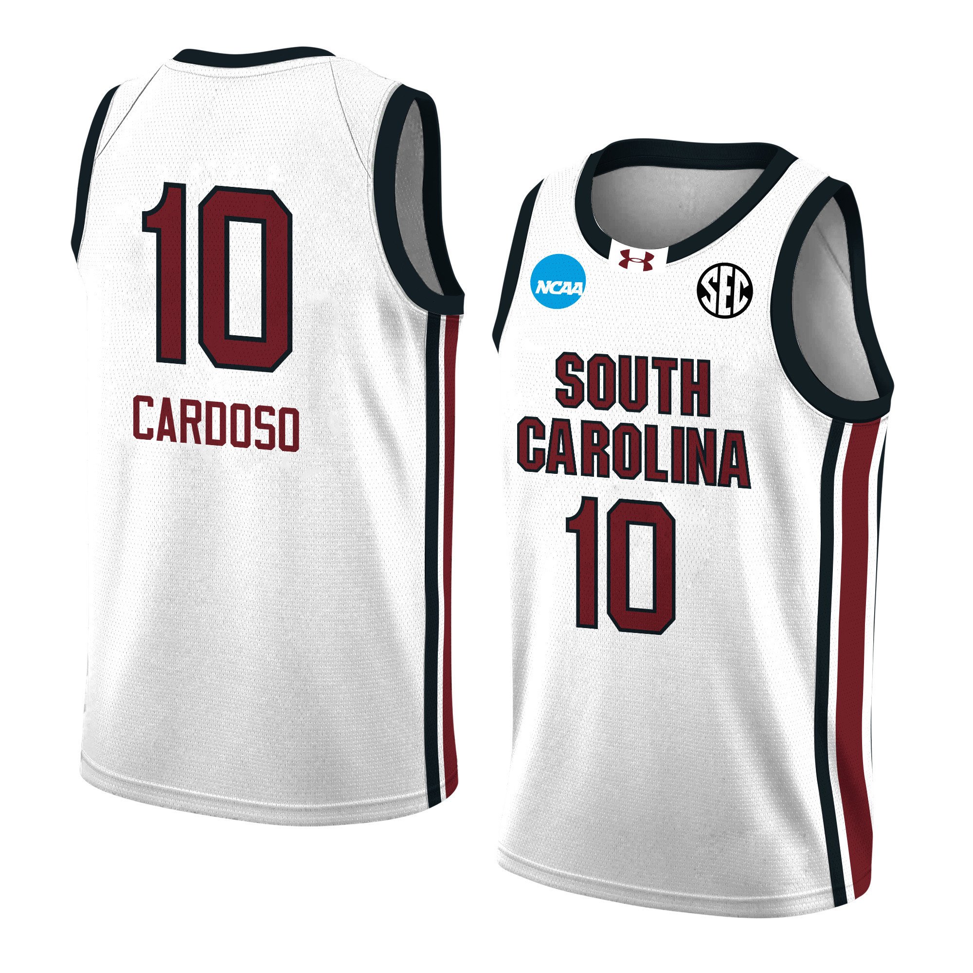 Kamilla Cardoso 10 South Carolina 2024 Women's Basketball Jersey - White, Unisex Jersey