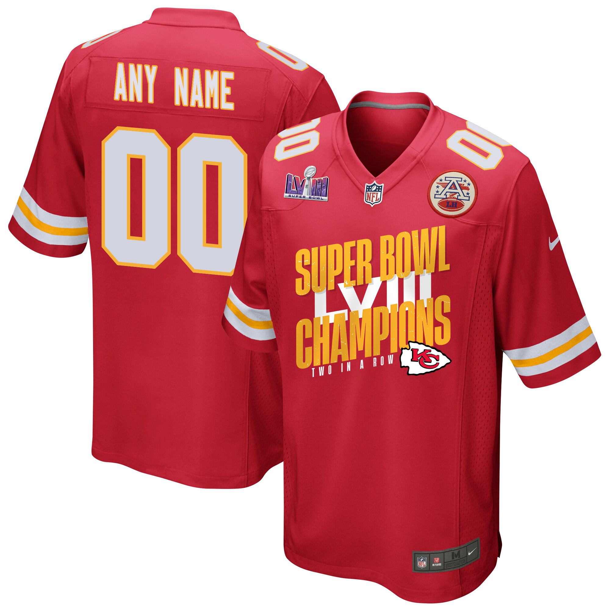 Kansas City Chiefs Super Bowl Lviii Champions Iconic Victory Game Custom Men Jersey - Scarlet Js8003