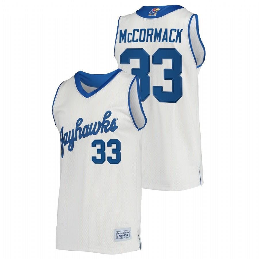 Kansas Jayhawks David Mccormack 33 Cream Commemorative Classic College Jersey