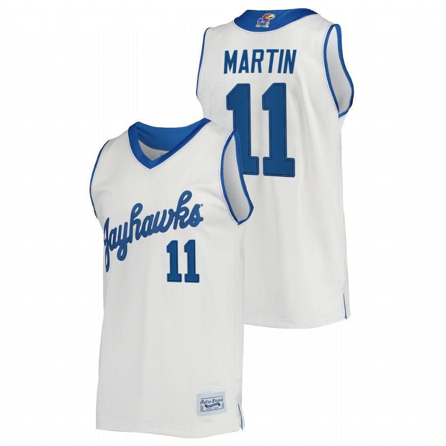 Kansas Jayhawks Remy Martin 11 Cream Commemorative Classic College Jersey
