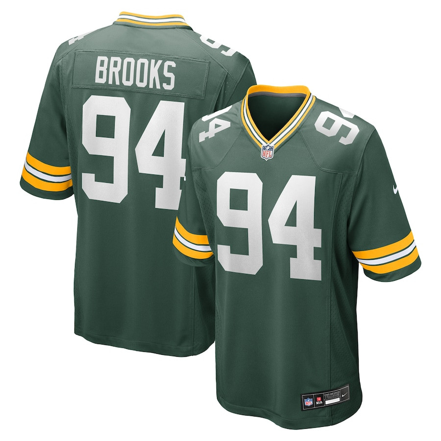 Karl Brooks 94 Green Bay Packers Game Men Jersey - Green Js8222