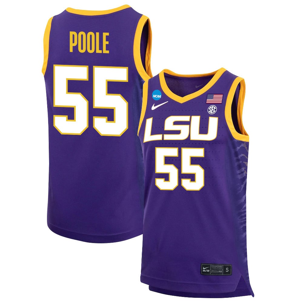 Kateri Poole 55 Lsu Tigers 2023 Basketball Jersey - Purple