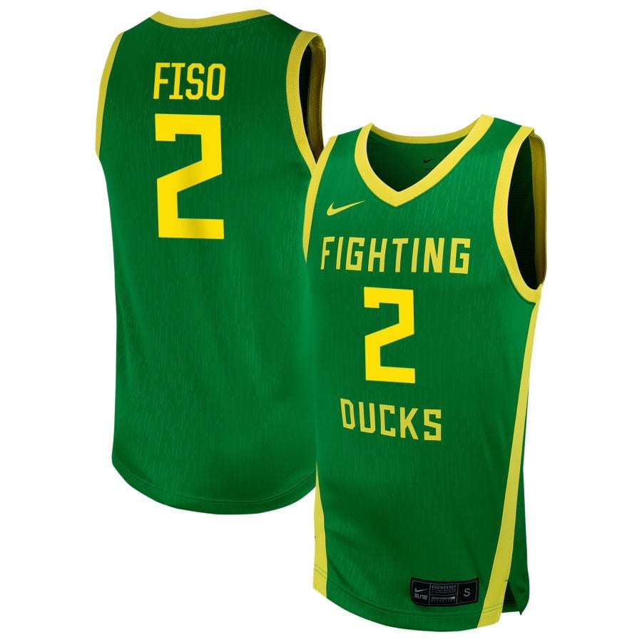 Katie Fiso 2 Oregon Ducks Unisex Nil Women's Basketball Jersey - Green