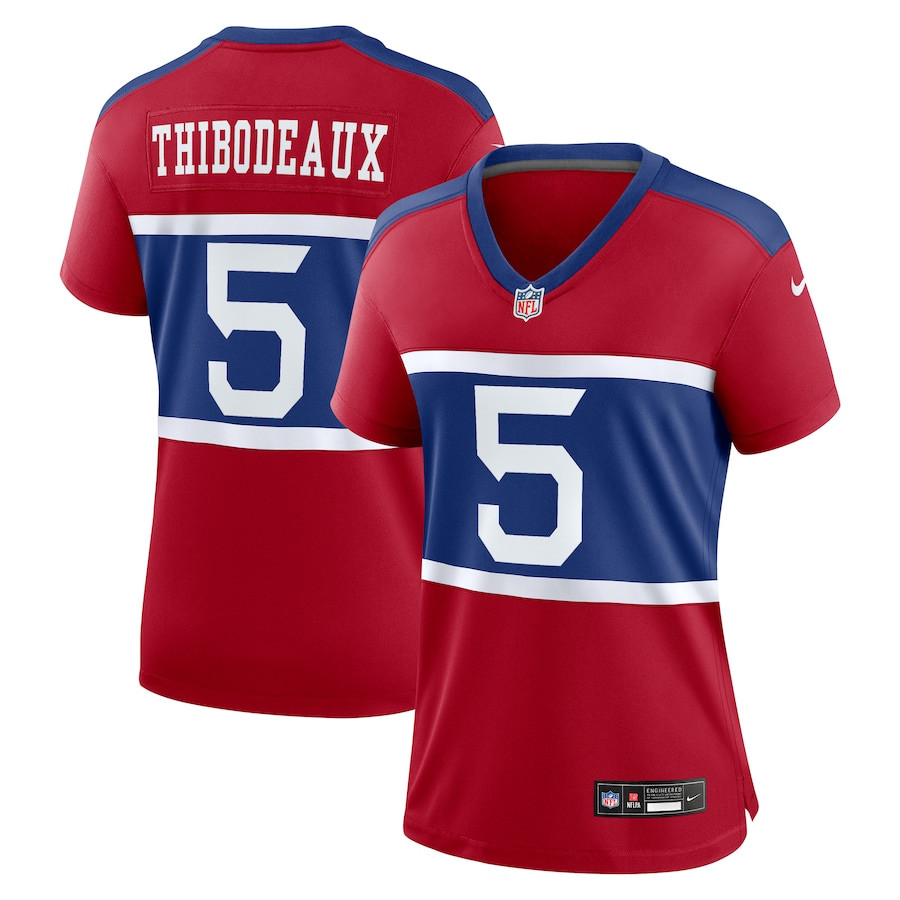 Kayvon Thibodeaux 5 New York Giants Women's Alternate Player Game Jersey - Century Red Js8901