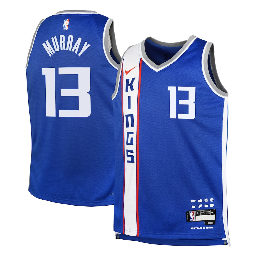 Keegan Murray 13 Sacramento Kings 2023/24 City Edition Swingman Youth Jersey - Blue