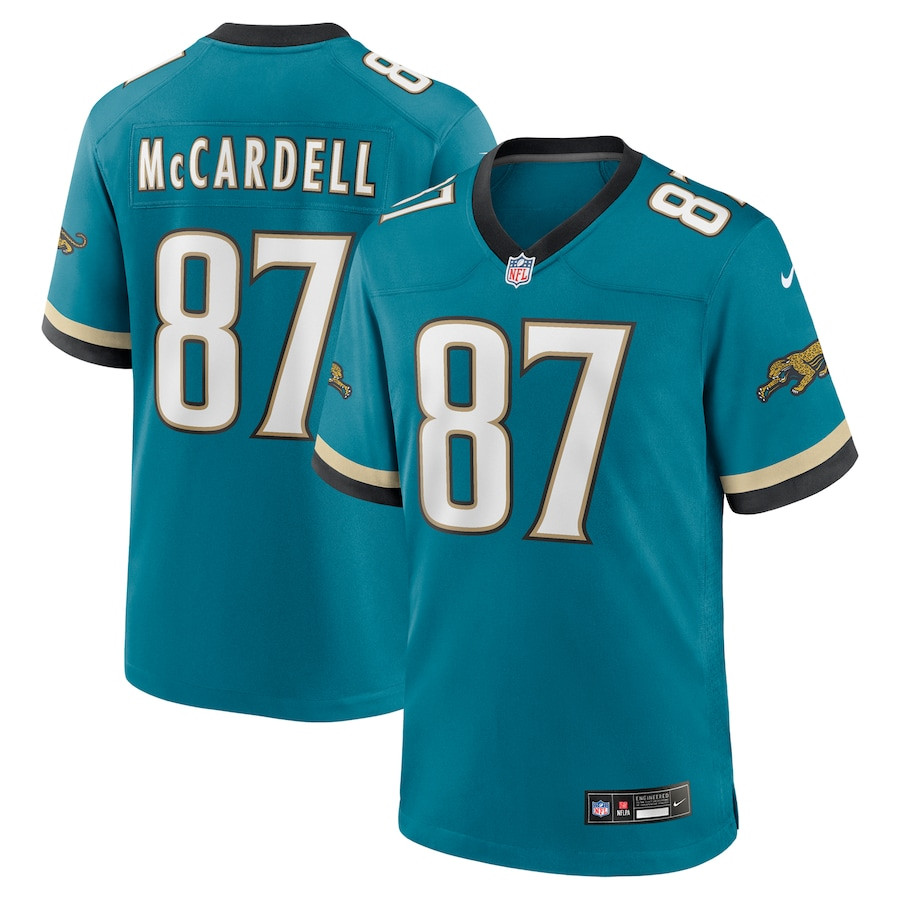 Keenan Mccardell 87 Jacksonville Jaguars Prowler Throwback Player Game Men Jersey - Teal Js4184