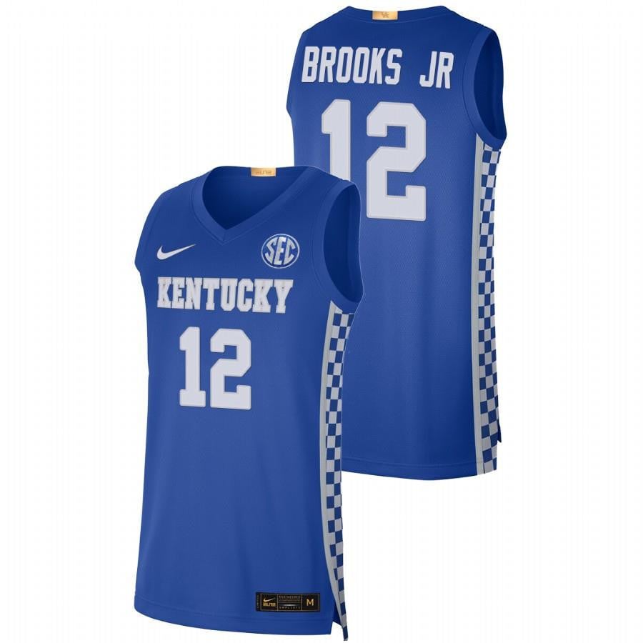 Keion Brooks Jr. 12 Royal Kentucky Wildcats 2023 College Basketball Jersey