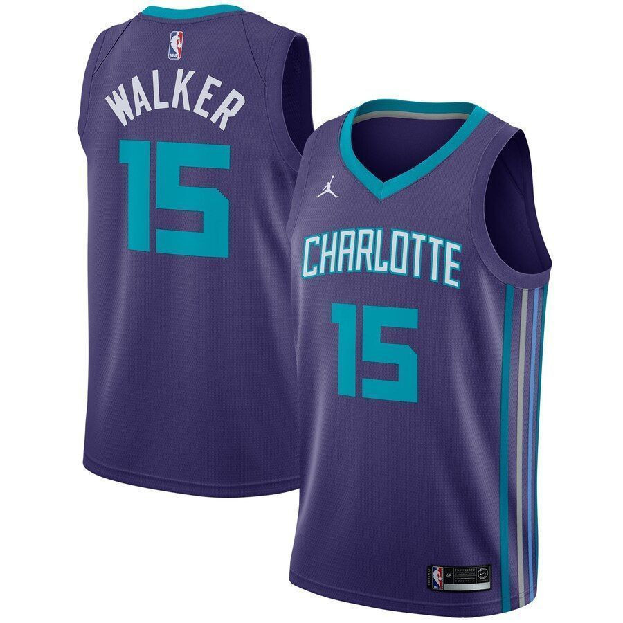 Kemba Walker Charlotte Hornets Swingman Jersey - Statement Edition - Purple