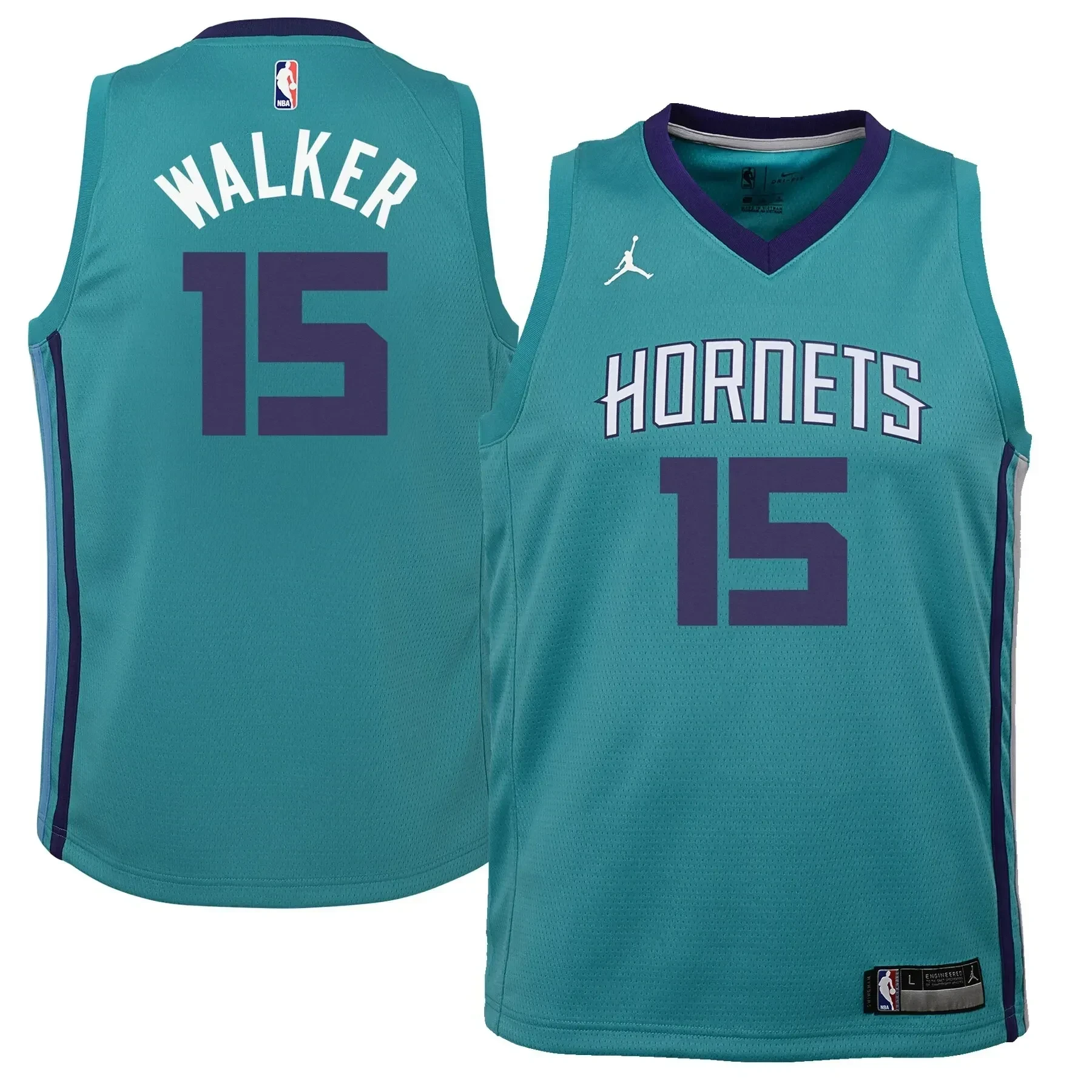 Kemba Walker Charlotte Hornets Youth Swingman Jersey Teal - Icon Edition